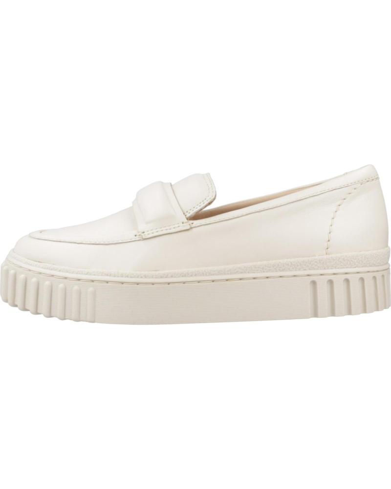 Mocassins de Mulher CLARKS MOCASINES MUJER MODELO MAYHILL COVE COLOR BLANCO CREAM