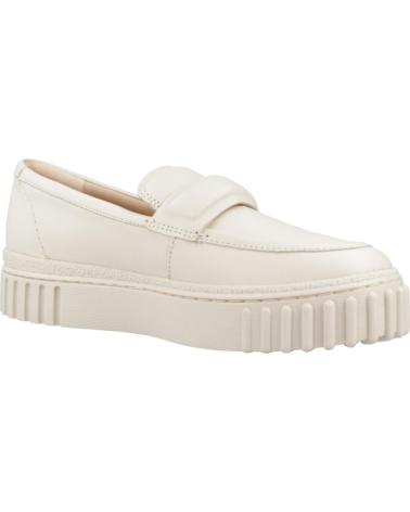 Mocassins de Mulher CLARKS MOCASINES MUJER MODELO MAYHILL COVE COLOR BLANCO CREAM