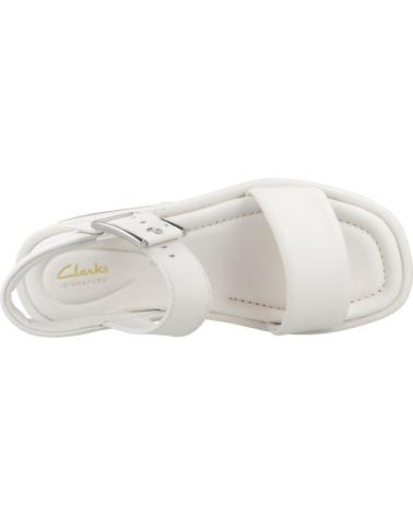 Sandálias de Mulher CLARKS SANDALIAS MUJER MODELO ALDA STRAP COLOR BLANCO WHITE
