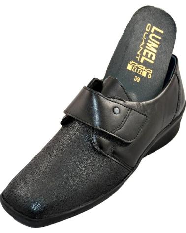 Schuhe für Damen LUMEL 272-2447 ELEGANTE 27 ZAPATO PALA ELASTICA TERAPEUTICO BLACK 2738 COIMBRA