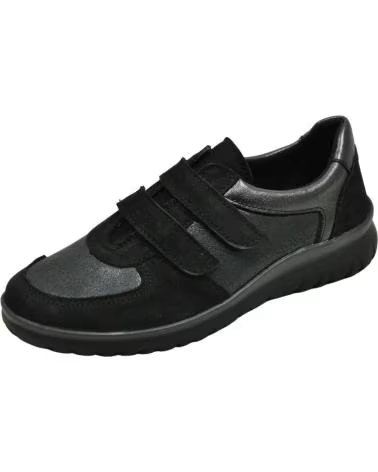 ZAPATILLA URBANA LUMEL DAHLI 17 NEGRA VELCRO 648 BLACK 648-BLACK COIMBRA
