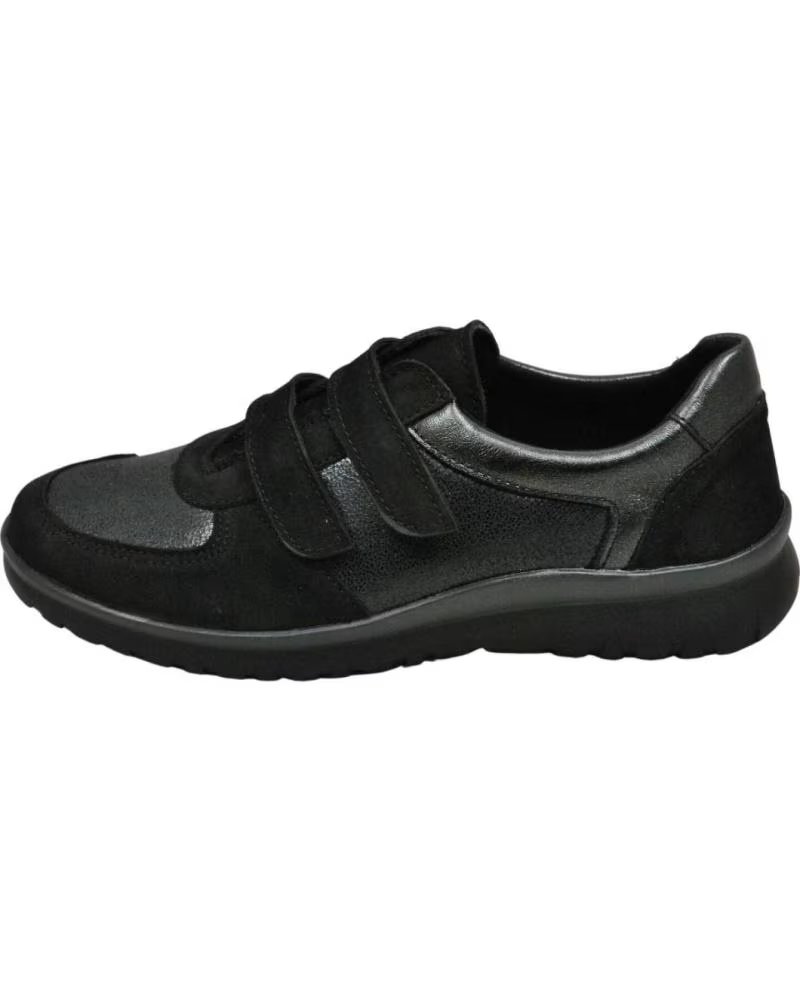 ZAPATILLA URBANA LUMEL DAHLI 17 NEGRA VELCRO 648 BLACK 648-BLACK COIMBRA