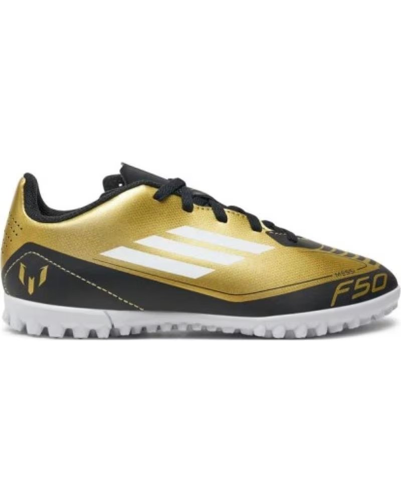 SCARPE DA CALCIO ADIDAS F50 CLUB TURF MESSI JUNIOR IG9297 ORO-NERO DORADO