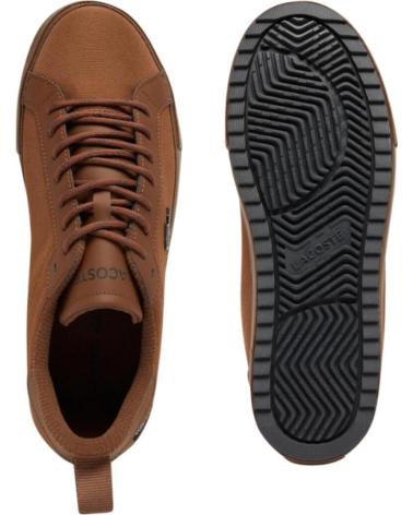 Man Trainers LACOSTE POWERTCOURT WNTR MARRóN