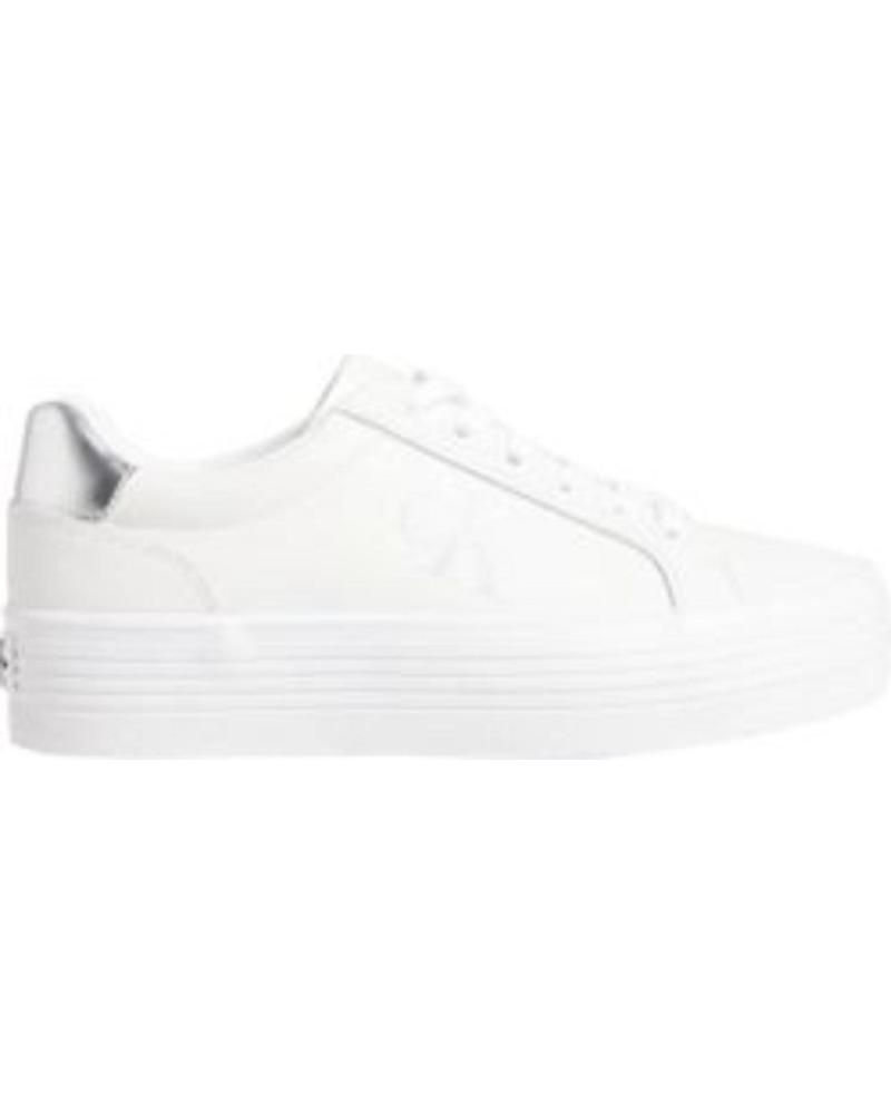 Sneaker für Damen CALVIN KLEIN DEPORTIVA CASUAL PARA MUJER YW016880 COLOR BLA BLANCO