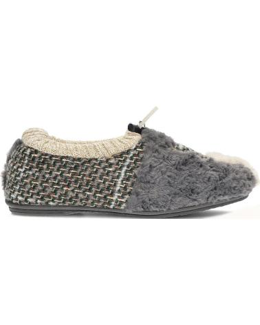 Hausschuhe für Damen VUL-LADI PANTUFLA  DE VULLADI MODELO 5614 CAS GRISESTRICOT GRISESTRICOT