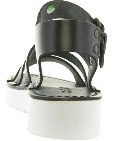 Woman Sandals KICKERS 470900-55 CLIPPER 81 NOIR-BLANC