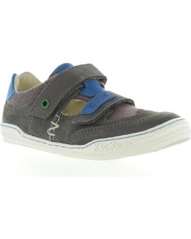 boy shoes KICKERS 414590-30 JYKROI 123 GRIS FONCE