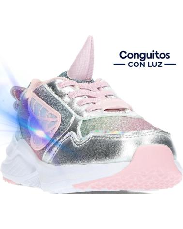 Deportivas de Niña CONGUITOS DEPORTIVAS PARA NINA DE 261018 CON LUCES UNICORNSILVER