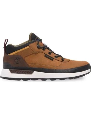 BOTAS DE HOMEM TIMBERLAND FIELD TREKKER TB0A6DKNEM51 COM ATACADORES E PELE NATURAL MARRóN