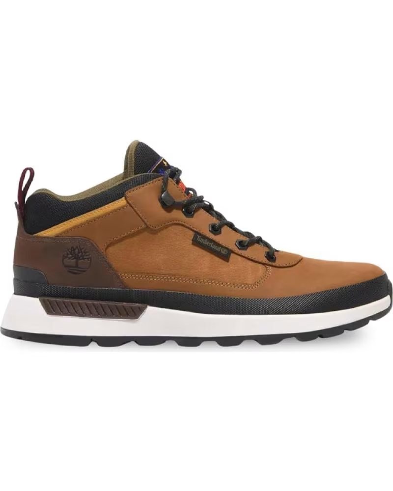 BOTAS DE HOMEM TIMBERLAND FIELD TREKKER TB0A6DKNEM51 COM ATACADORES E PELE NATURAL MARRóN