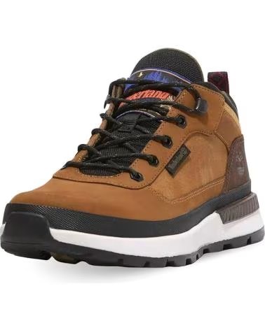 BOTAS DE HOMEM TIMBERLAND FIELD TREKKER TB0A6DKNEM51 COM ATACADORES E PELE NATURAL MARRóN