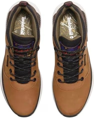 BOTAS DE HOMEM TIMBERLAND FIELD TREKKER TB0A6DKNEM51 COM ATACADORES E PELE NATURAL MARRóN