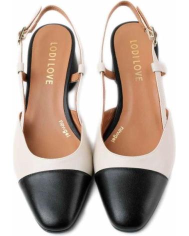 Sandales pour Femme LODI DESTALONADO TACON 4 CM BEIGE