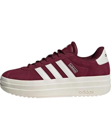 ADIDAS SAPATILHAS VL COURT BOLD VERMELHAS COM PLATAFORMA AZUL