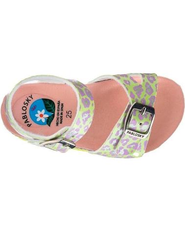 Sandalen für Mädchen PABLOSKY SANDALIA FANTASIA LEOPARDO AMARILLO