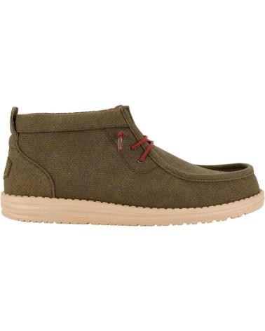 Bottines pour Homme HEY DUDE SNEAKER CORDON ELASTICO VERDE