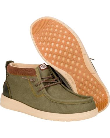 Bottines pour Homme HEY DUDE SNEAKER CORDON ELASTICO VERDE