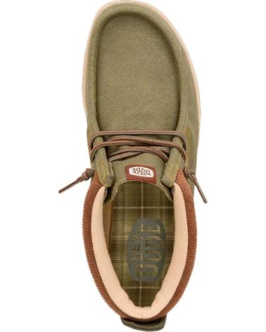 Bottines pour Homme HEY DUDE SNEAKER CORDON ELASTICO VERDE
