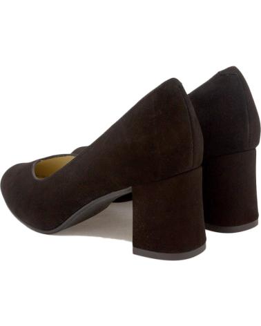 Zapatos de Mujer PIESANTO SALON ANTE TACON 45CMTS NEGRO
