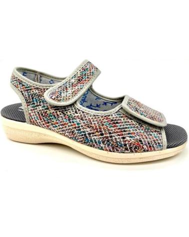 Sandalias de Mujer ROAL SANDALIA REJILLA DOS VELCROS GRIS