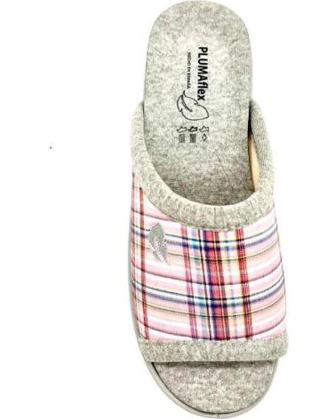 Calzado de casa de Mujer ROAL PINKI CUADROS ROSA