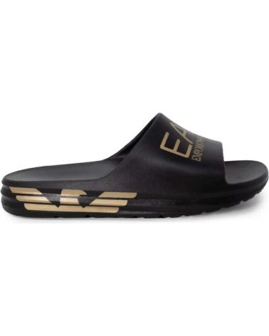 EMPORIO ARMANI CHANCLAS BEACHWEAR EN COLOR PARA HOMBRE NEGRO