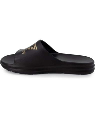 EMPORIO ARMANI CHANCLAS BEACHWEAR EN COLOR PARA HOMBRE NEGRO