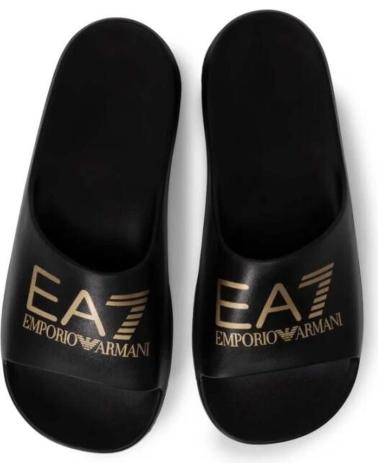 EMPORIO ARMANI CHANCLAS BEACHWEAR EN COLOR PARA HOMBRE NEGRO