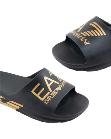 EMPORIO ARMANI CHANCLAS BEACHWEAR EN COLOR PARA HOMBRE NEGRO