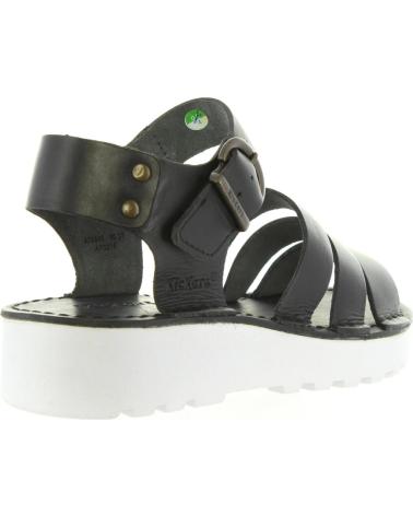Woman Sandals KICKERS 470900-55 CLIPPER 81 NOIR-BLANC