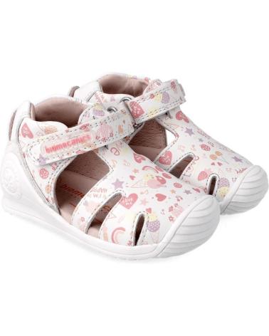 Schuhe für Mädchen BIOMECANICS SANDALIA ESTAMPADO 212107 BLANCO