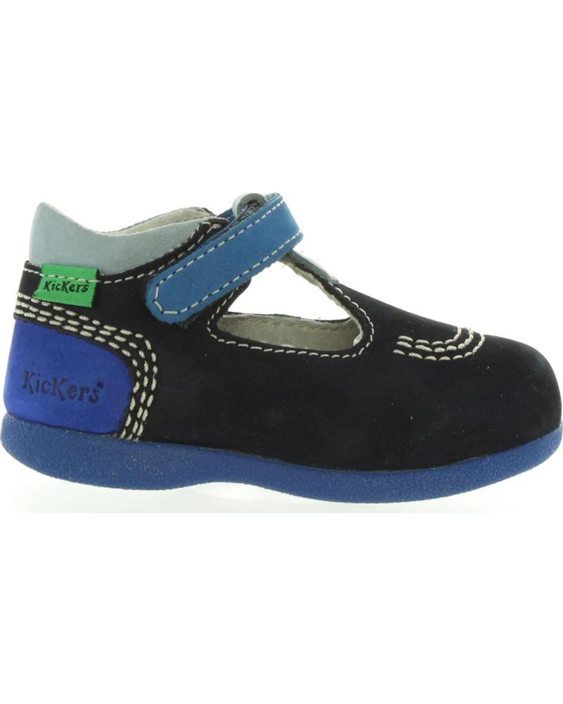 Schuhe für Mädchen und Junge KICKERS 413122-10 BABYFRESH 103 MARINE BLEU