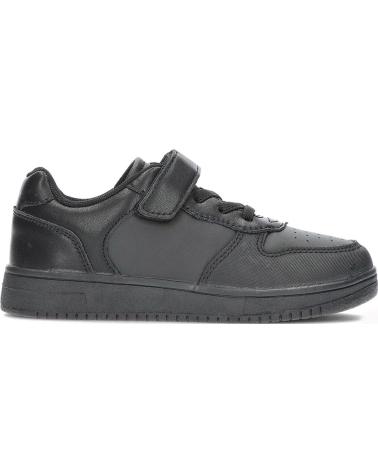 Deportivas de Niña y Niño GARVALIN COLEGIAL UNISEX DE 241710 NAPA NEGRO