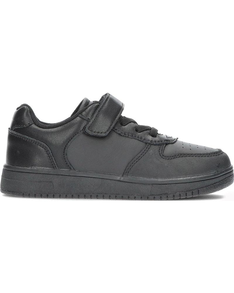 Deportivas de Niña y Niño GARVALIN COLEGIAL UNISEX DE 241710 NAPA NEGRO