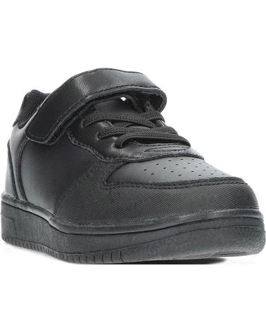 Deportivas de Niña y Niño GARVALIN COLEGIAL UNISEX DE 241710 NAPA NEGRO