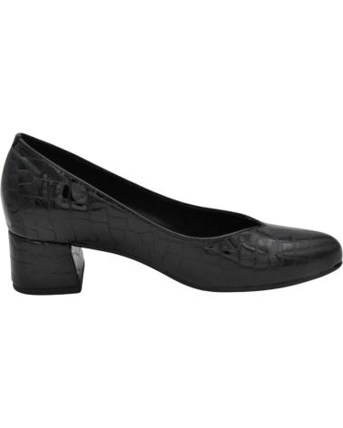 Schuhe für Damen DCHICAS - SALON TACON BAJO DE PIEL CHAROL PARA PLANTILLAS NEGRO