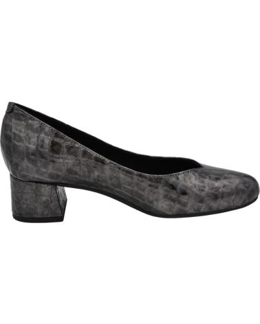 Woman shoes DCHICAS - SALON TACON BAJO DE PIEL CHAROL PARA PLANTILLAS ACERO