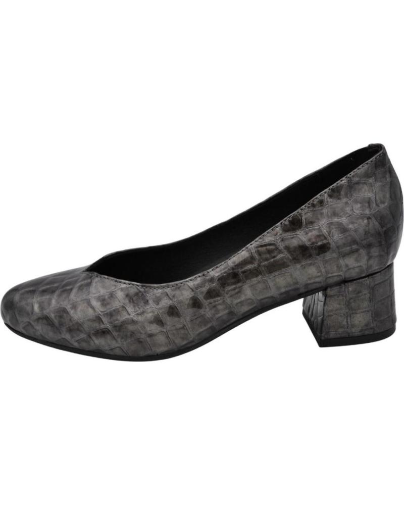 Woman shoes DCHICAS - SALON TACON BAJO DE PIEL CHAROL PARA PLANTILLAS ACERO