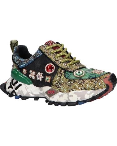 Deportivas de Mujer EXE SY24-6 LEATHER GREEN BLACK