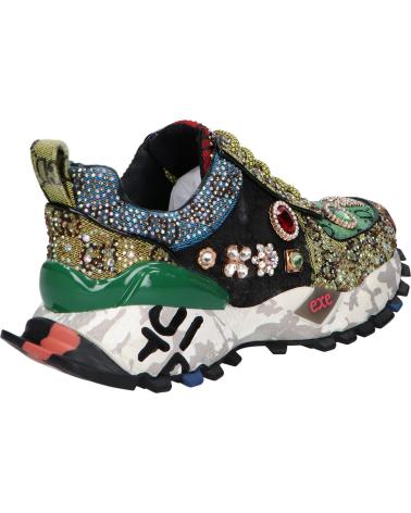 Deportivas de Mujer EXE SY24-6 LEATHER GREEN BLACK