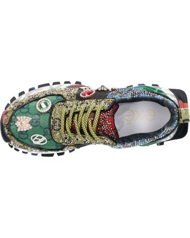 Deportivas de Mujer EXE SY24-6 LEATHER GREEN BLACK