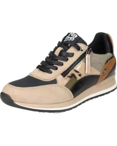 REFRESH 170159 SNEAKER IN TAUPE UND BRAUN