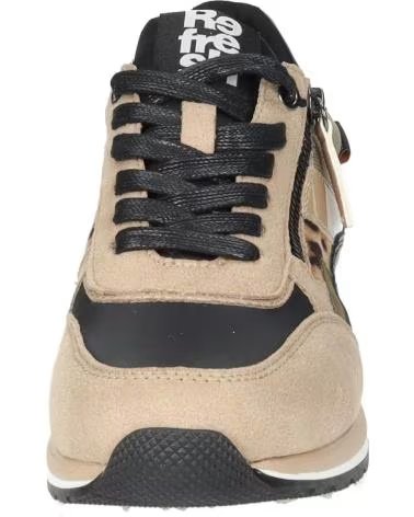 REFRESH 170159 SNEAKER IN TAUPE UND BRAUN