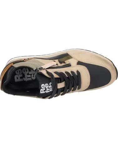 REFRESH 170159 SNEAKER IN TAUPE UND BRAUN