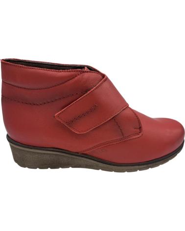 Stiefel für Damen CALZADOMANIA BOTIN PIEL VELCRO ROJO