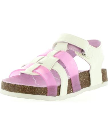 girl Sandals KICKERS 469250-30 MAGIDAYS 33 BLANC-ROSE