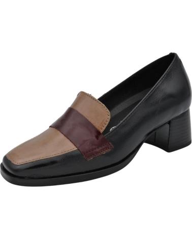 Woman shoes DCHICAS - MOCASIN TACON BAJO DE PIEL CHAROL PARA PLANTILLA ACAPULCO