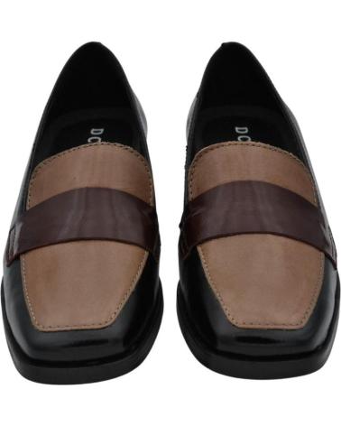 Woman shoes DCHICAS - MOCASIN TACON BAJO DE PIEL CHAROL PARA PLANTILLA ACAPULCO