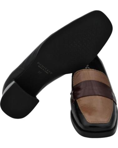 Woman shoes DCHICAS - MOCASIN TACON BAJO DE PIEL CHAROL PARA PLANTILLA ACAPULCO